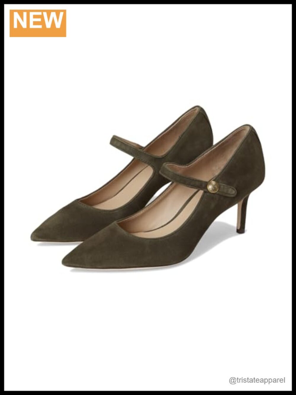 Lauren Ralph Lauren Lanette Suede Mary Jane Pump Pointed Toe